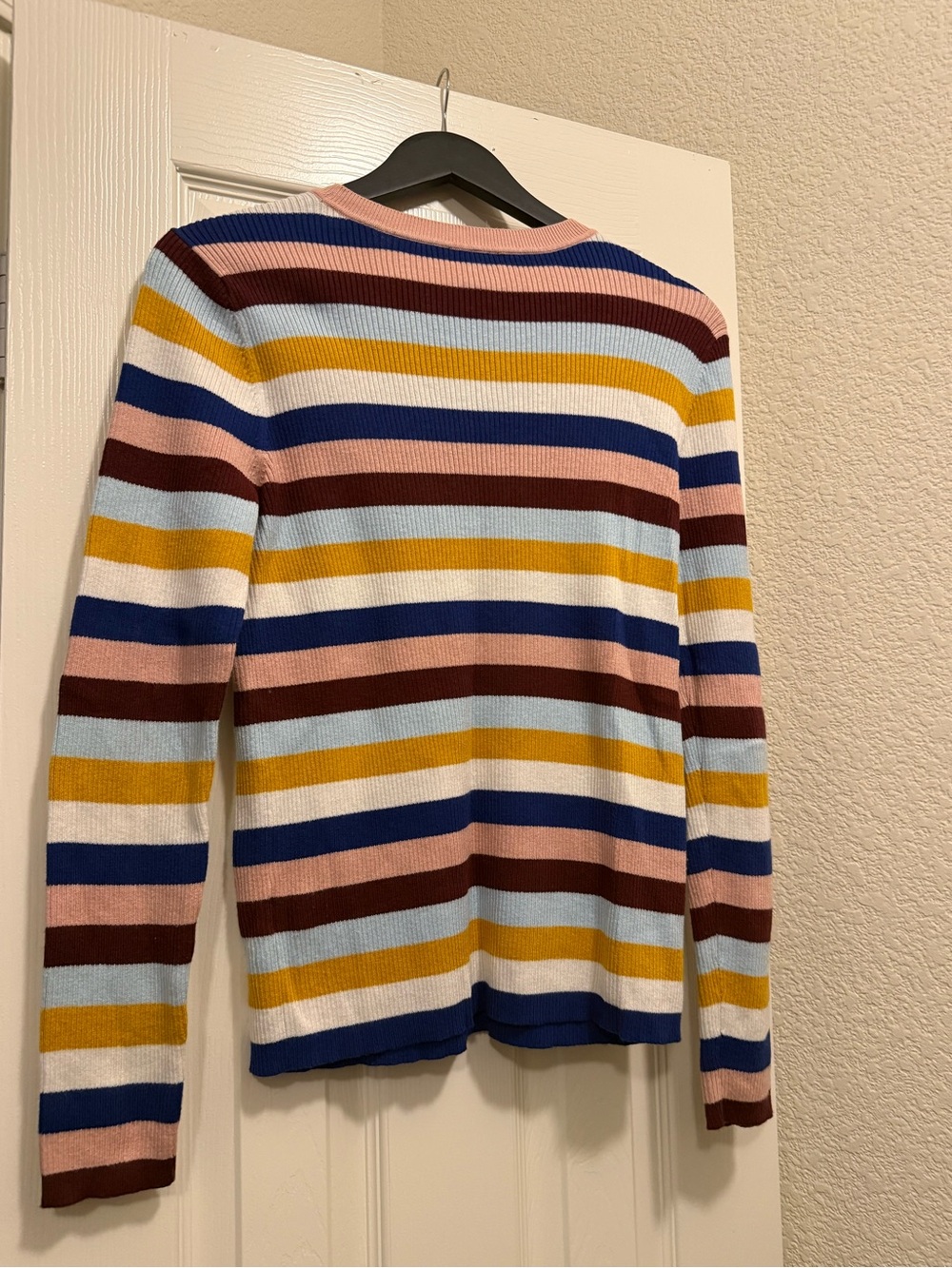 Halogen Striped Ribbed Crewneck - Picture 5 of 5